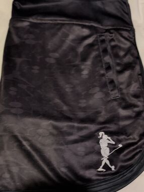 Black Women’s Circle Skater Skirt with Subtle Golfer Motif
